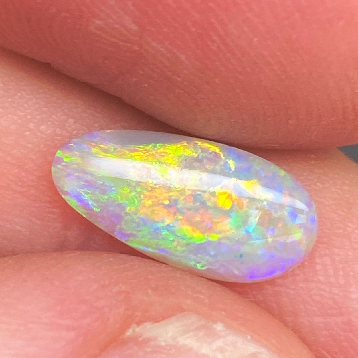 OPAL FACETED 0.91ct WHITE White EC AUSTRALIA NONE