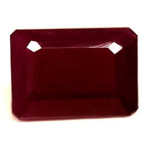 Rubin 1,72 ct, czerwony, szlif szmaragdowy