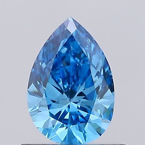 0.48 CT Fancy Vivid Blue PEAR