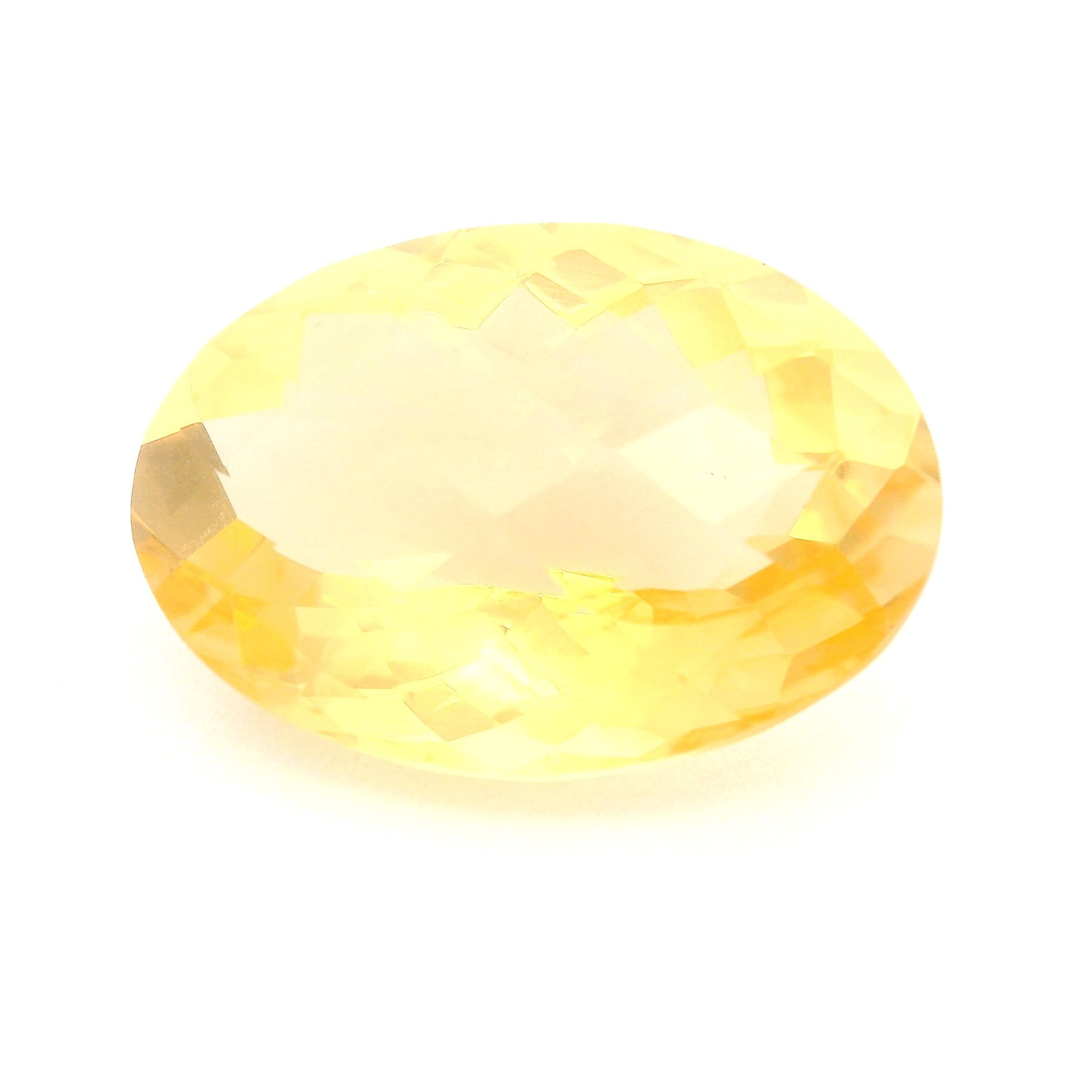 CITRINE FACETED 10.6ct YELLOW Medium Intense EC BRAZIL NONE