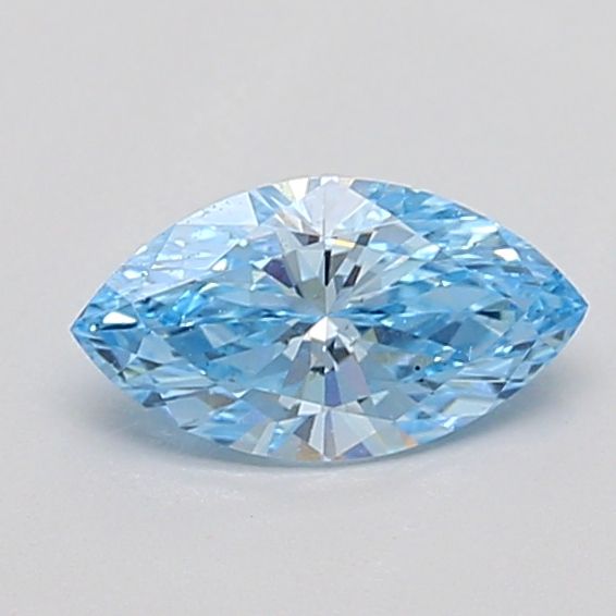 0.5 CT Fancy Intense Blue MARQUISE