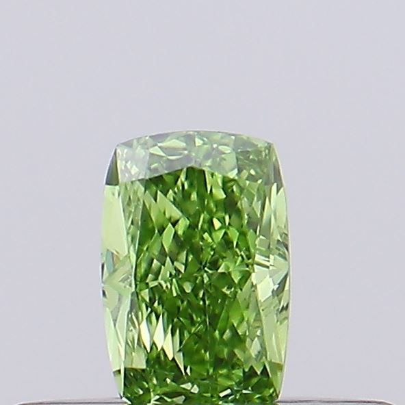0.15 CT Fancy Vivid Green CUSHION MODIFIED