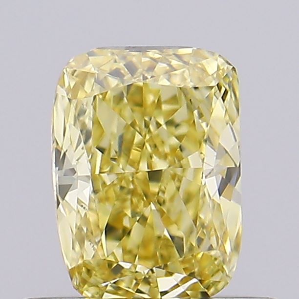 0.53 CT Fancy Intense Yellow CUSHION MODIFIED