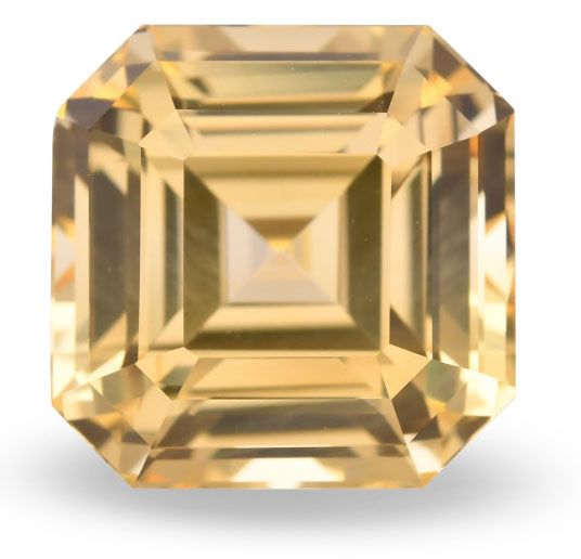 SAPPHIRE FACETED 10.16ct YELLOW Yellow EC SRILANKA HEATED