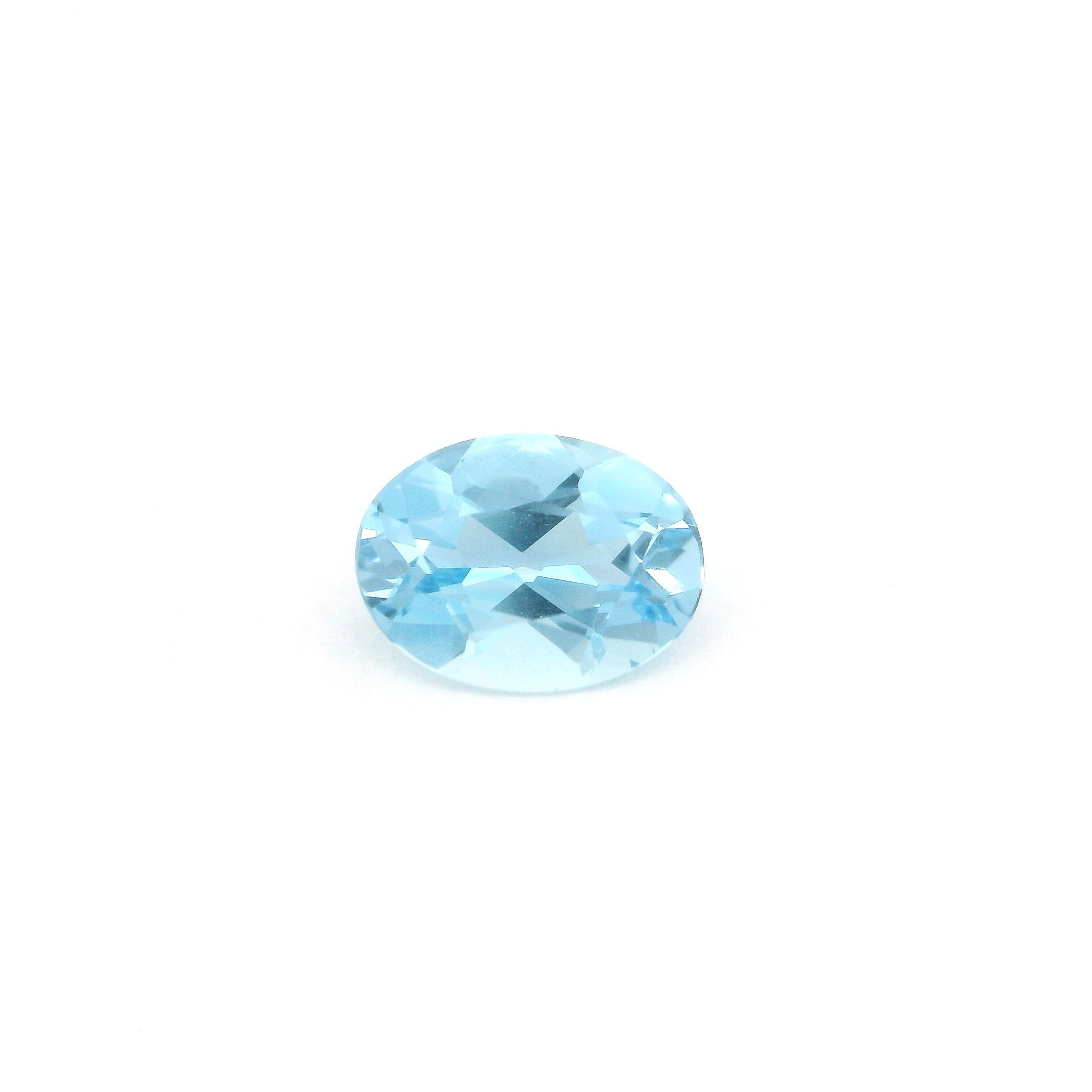 AQUAMARINE FACETED 1.13ct BLUE Medium Blue EC REST_OF_AFRICA HEATED