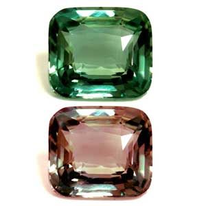 Aleksandryt 1,05 ct, zielony, szlif cushion