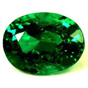Szmaragd 1,08 ct, zielony, szlif owalny