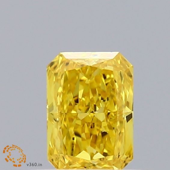 0.34 CT Fancy Vivid Yellow RADIANT