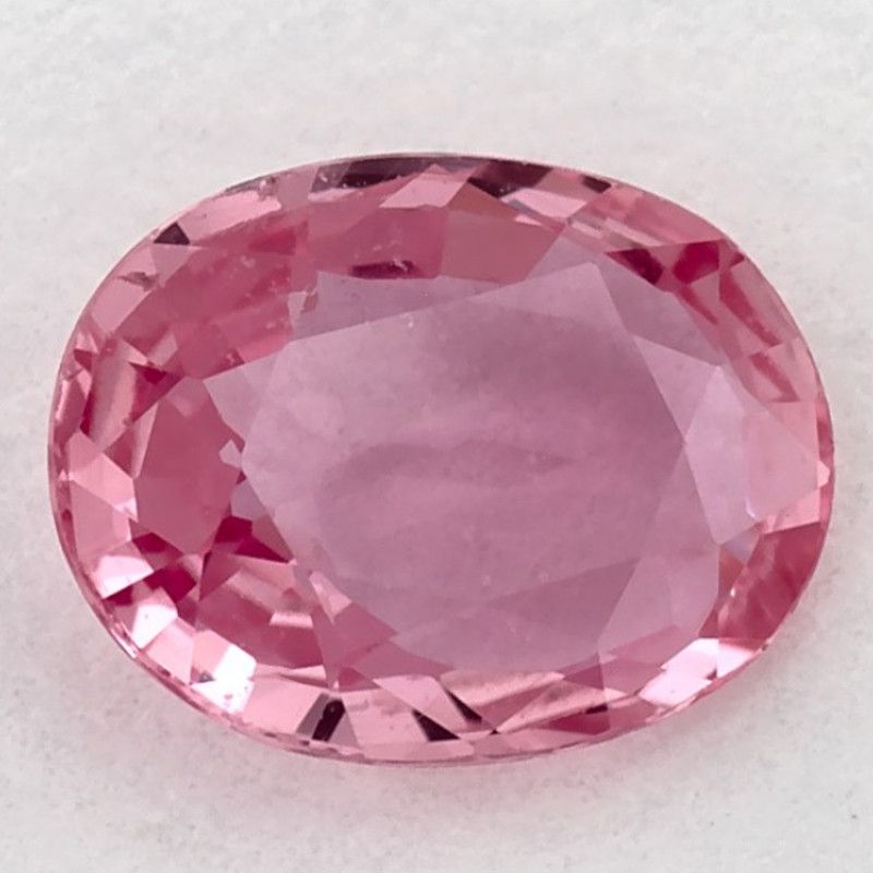 Szafir 1,03 ct, różowy, szlif owalny