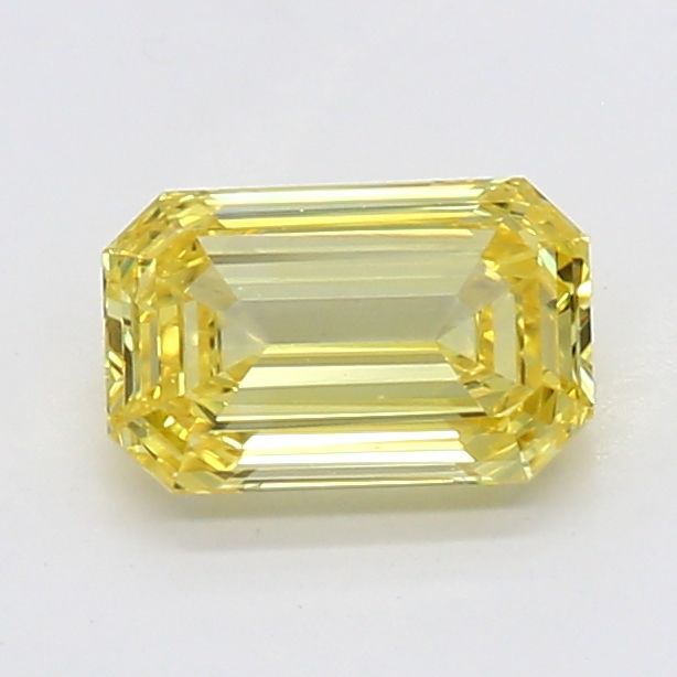 0.54 CT Fancy Vivid Yellow EMERALD
