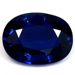 Szafir 1,40 ct, niebieski, szlif owalny