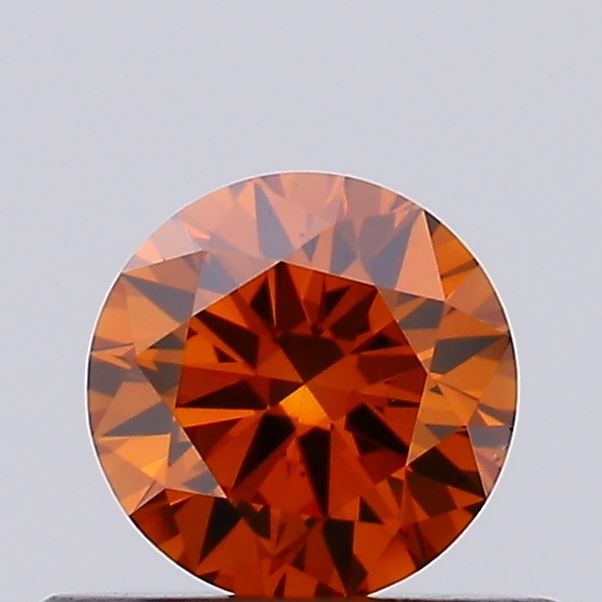 0.35 CT Fancy Vivid Orange ROUND