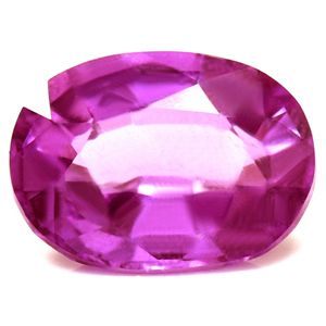 Szafir 2,18 ct, różowy, szlif owalny