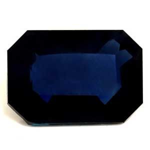 SAPPHIRE FACETED 0.85ct BLUE Deep Blue EC MADAGASCAR HEATED