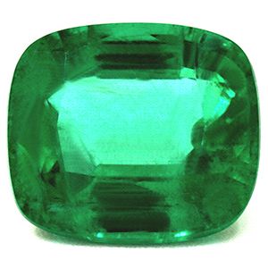 Szmaragd 3,39 ct, zielony, szlif cushion