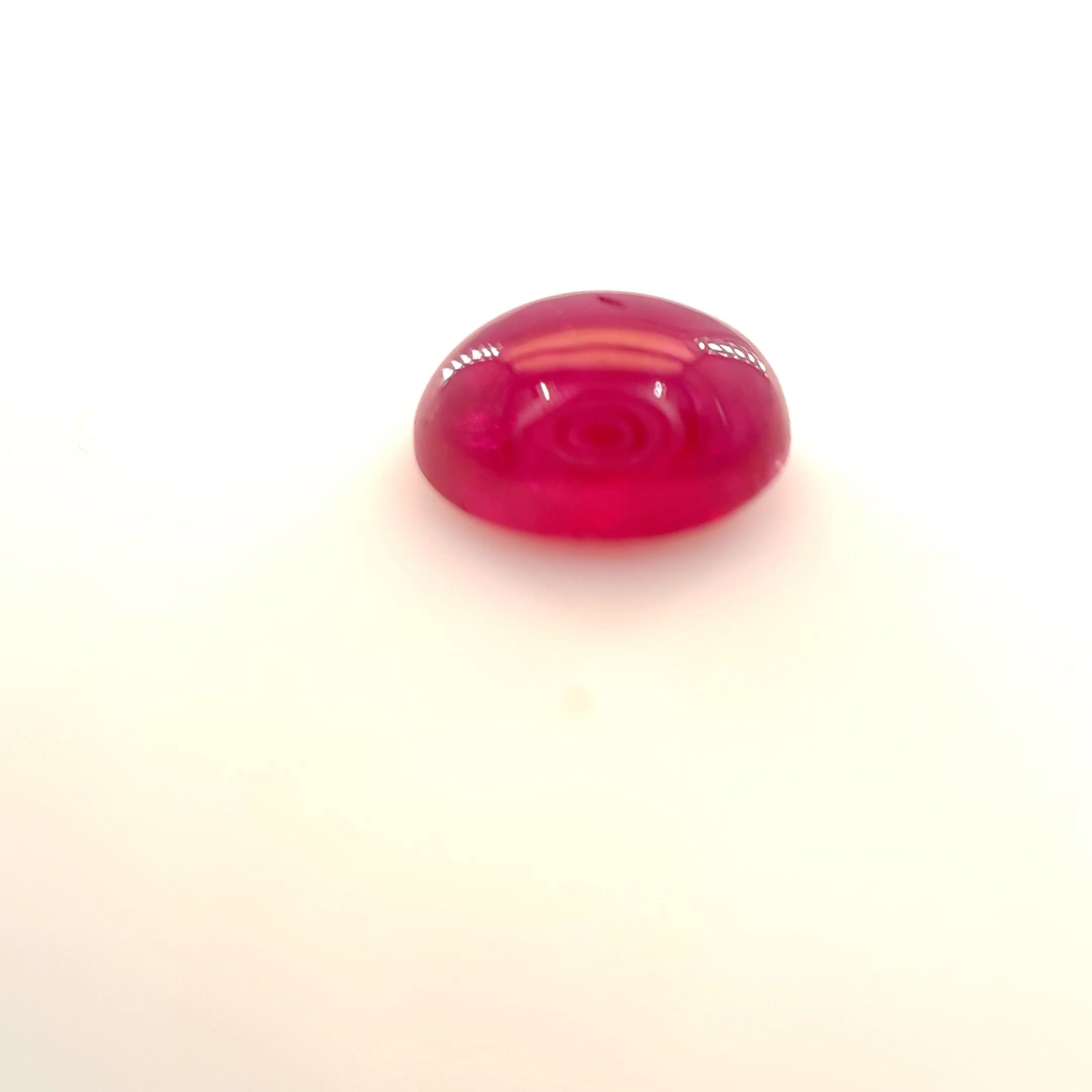 Rubin 1,40 ct, czerwony, kaboszon