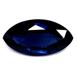 Szafir 1,49 ct, niebieski, szlif markiza
