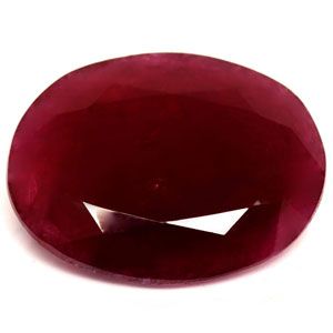 Rubin 8,55 ct, czerwony, szlif owalny