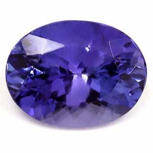 Tanzanit 1,34 ct, niebieski, szlif owalny