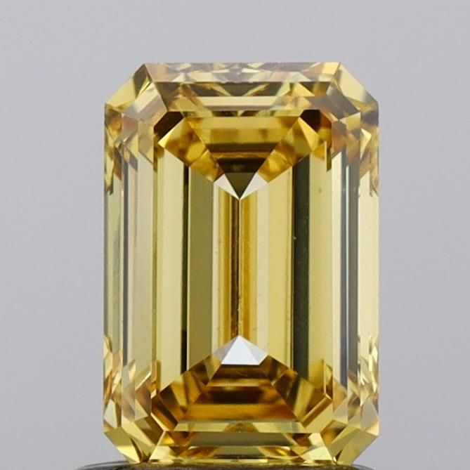 1.02 CT Fancy Vivid Yellow EMERALD