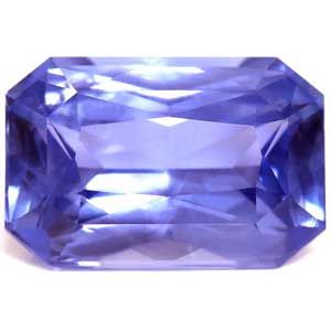 Szafir 1,52 ct, niebieski, szlif szmaragdowy