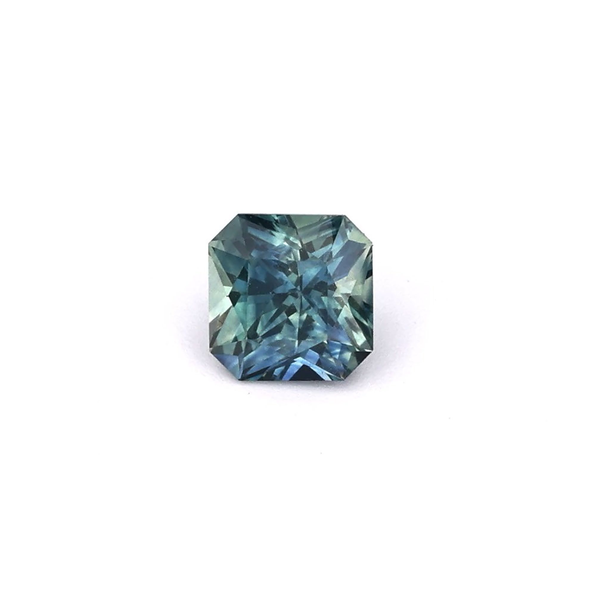 SAPPHIRE FACETED 0.77ct GREEN Blue Green EC UNITEDSTATES HEATED