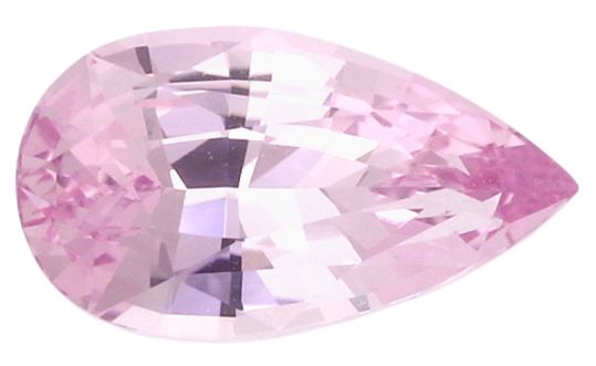 Szafir 1,97 ct, różowy, szlif gruszka