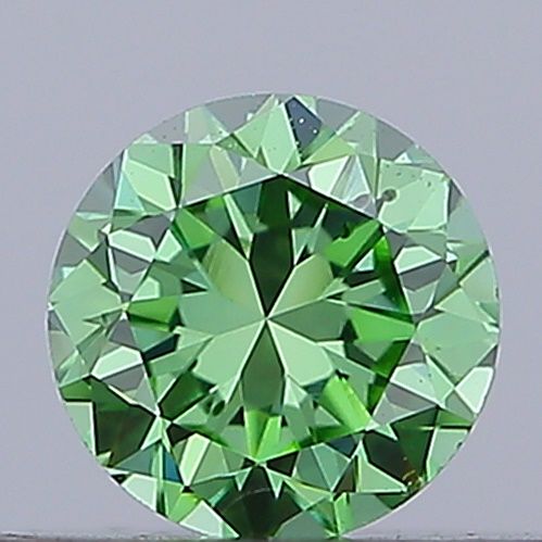 0.24 CT Fancy Vivid Green ROUND