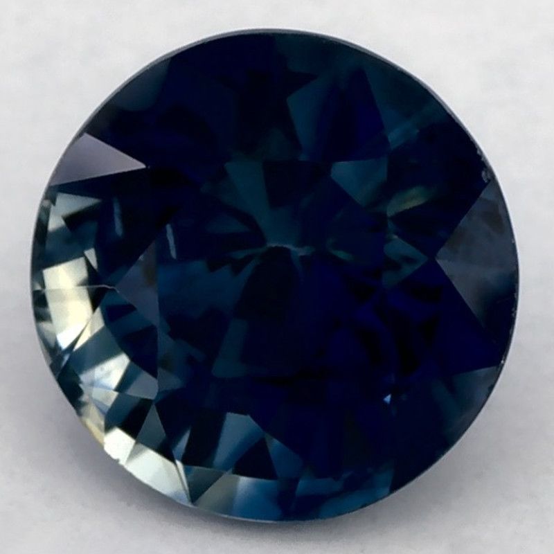 Szafir 1,19 ct, niebieski, szlif okrągły