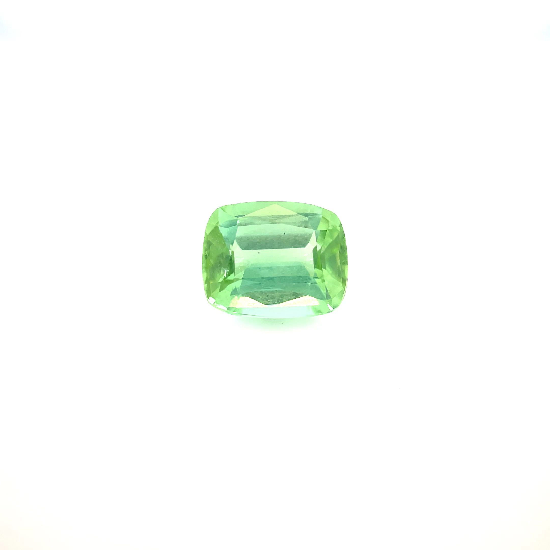 Turmalin 1,07 ct, zielony, szlif szmaragdowy