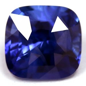 Szafir 1,23 ct, niebieski, szlif cushion