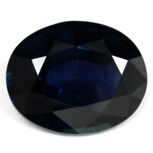 Szafir 15,41 ct, morski, szlif owalny