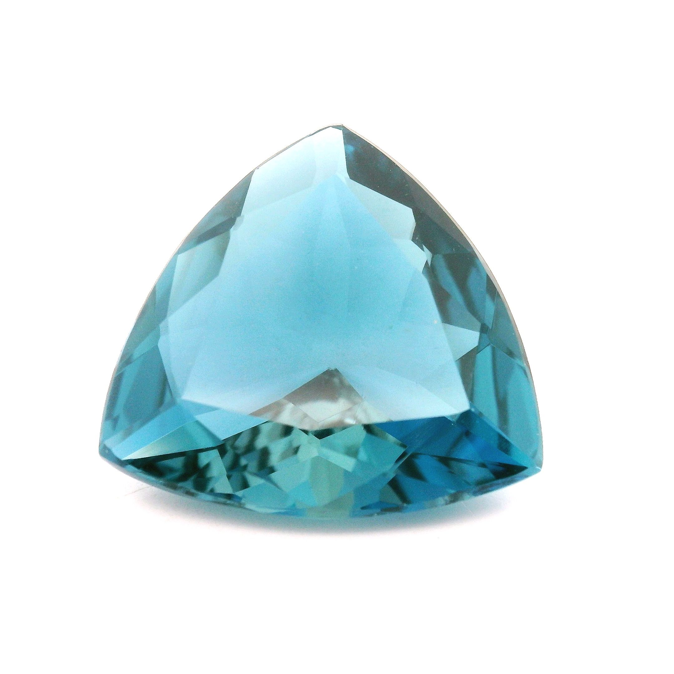 Topaz 11,58 ct, niebieski, szlif trójkątny