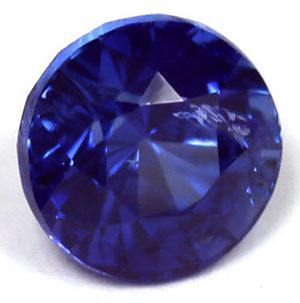 Szafir 1,85 ct, niebieski, szlif okrągły