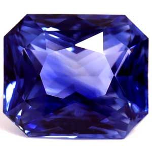 Szafir 1,55 ct, niebieski, szlif szmaragdowy