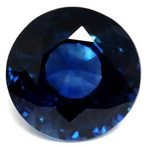 Szafir 1,16 ct, niebieski, szlif okrągły