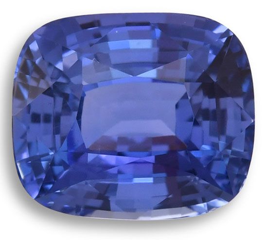Szafir 3,03 ct, niebieski, szlif cushion