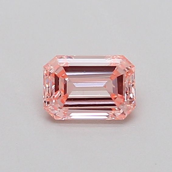 0.39 CT Fancy Orangey Pink EMERALD
