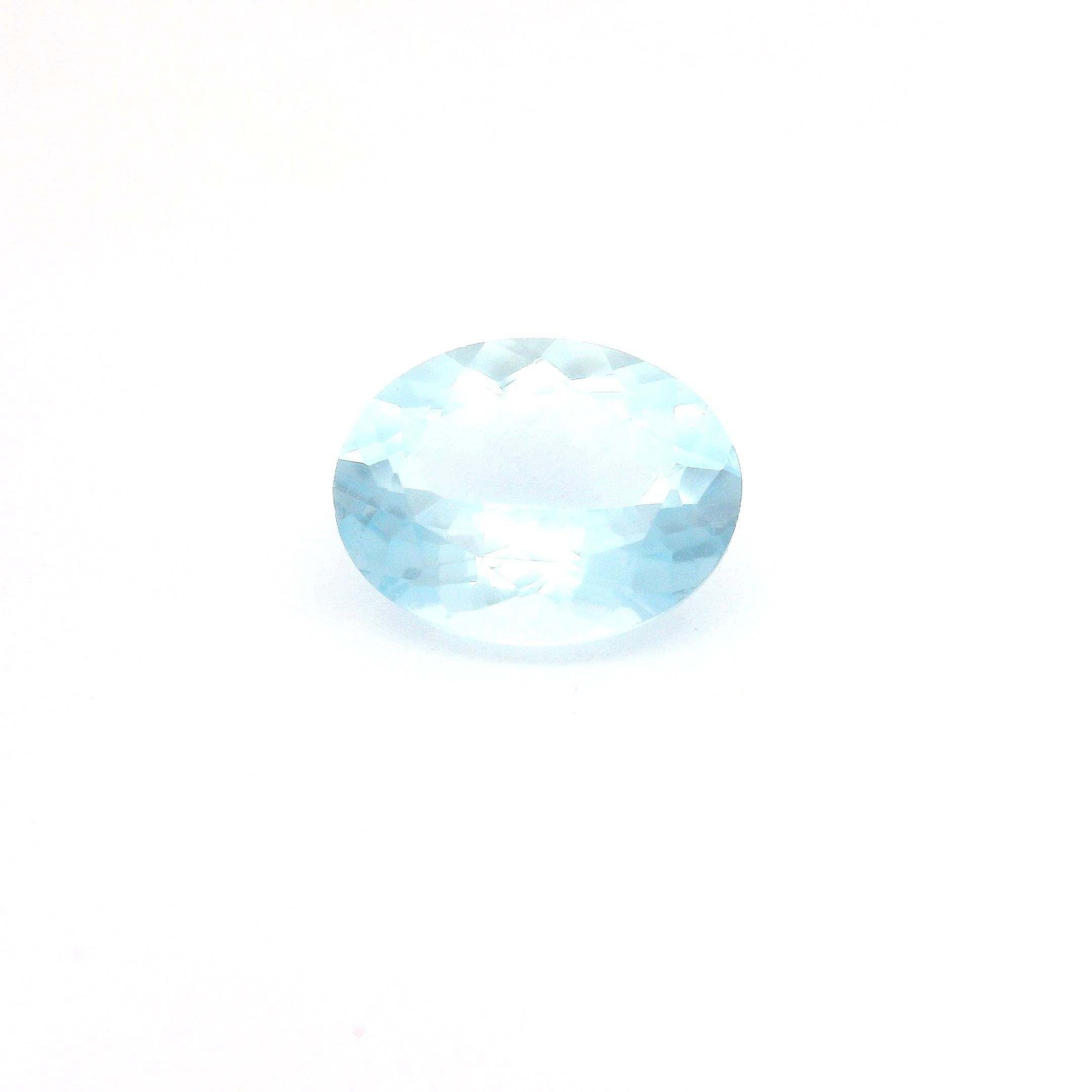 AQUAMARINE FACETED 1.61ct BLUE Medium EC MOZAMBIQUE HEATED