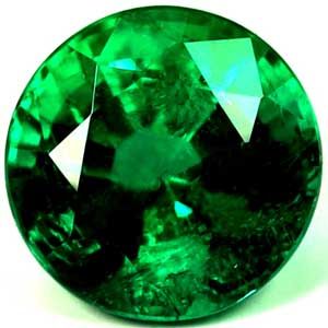 Szmaragd 1,43 ct, zielony, szlif okrągły