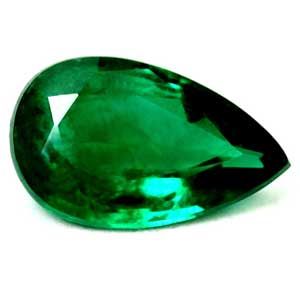 Szmaragd 1,41 ct, zielony, szlif gruszka