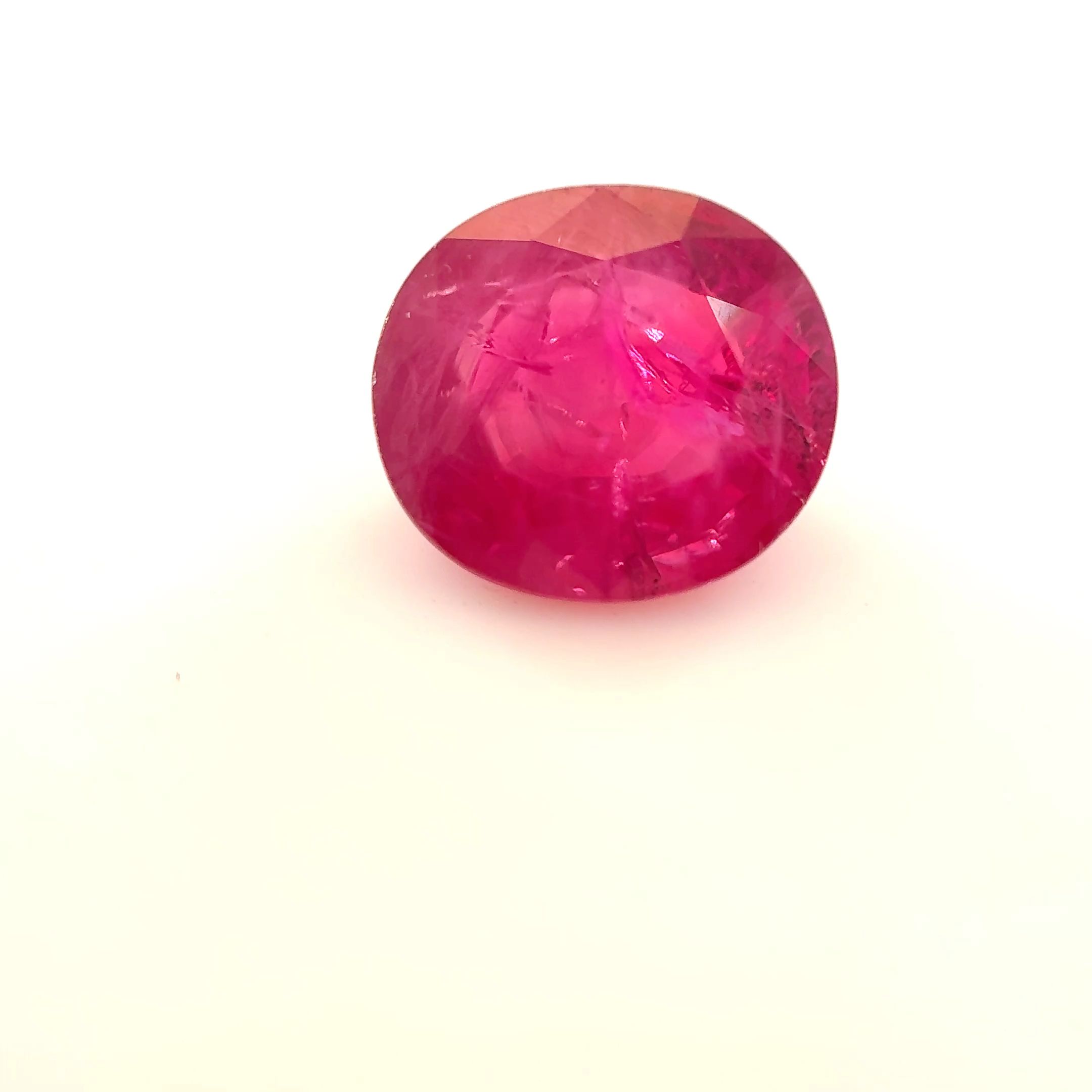 Rubin 1,96 ct, czerwony, szlif owalny