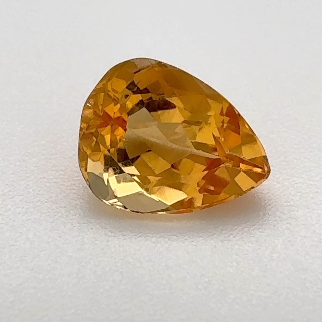 TOPAZ FACETED 1.315ct ORANGE Vivid Reddish Orange EC BRAZIL NONE