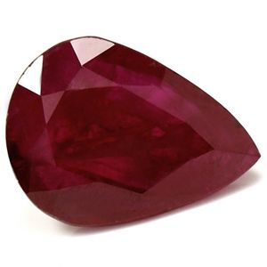 RUBY FACETED 1.76ct RED Pigeon Blood Red SI REST_OF_AFRICA HEATED