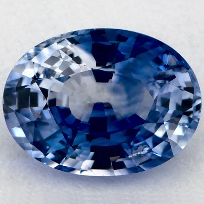 Szafir 1,38 ct, niebieski, szlif owalny