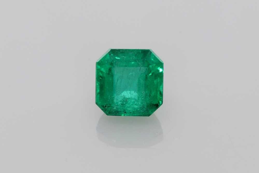Szmaragd 1,00 ct, zielony, szlif asscher