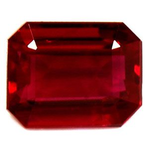 RUBY Emerald 0.43ct RED EC FACETED