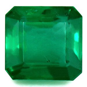 Szmaragd 3,06 ct, zielony, szlif szmaragdowy
