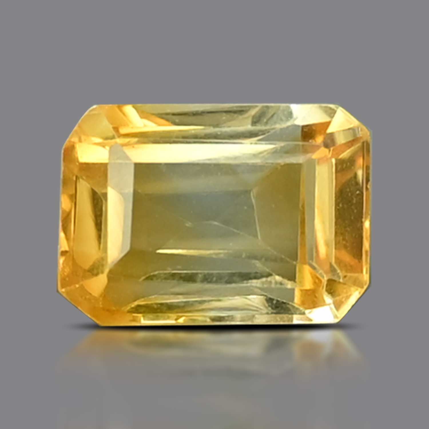 CITRINE FACETED 5.98ct YELLOW EC BRAZIL NONE