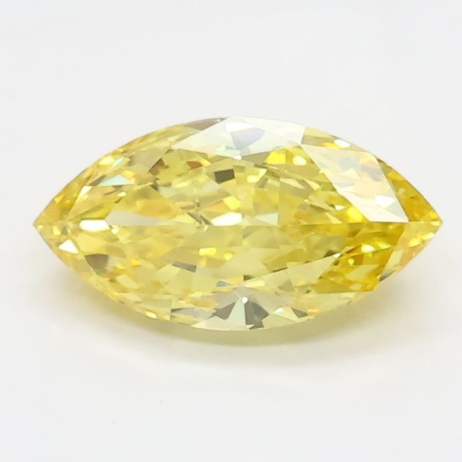 0.73 CT Fancy Vivid Yellow MARQUISE